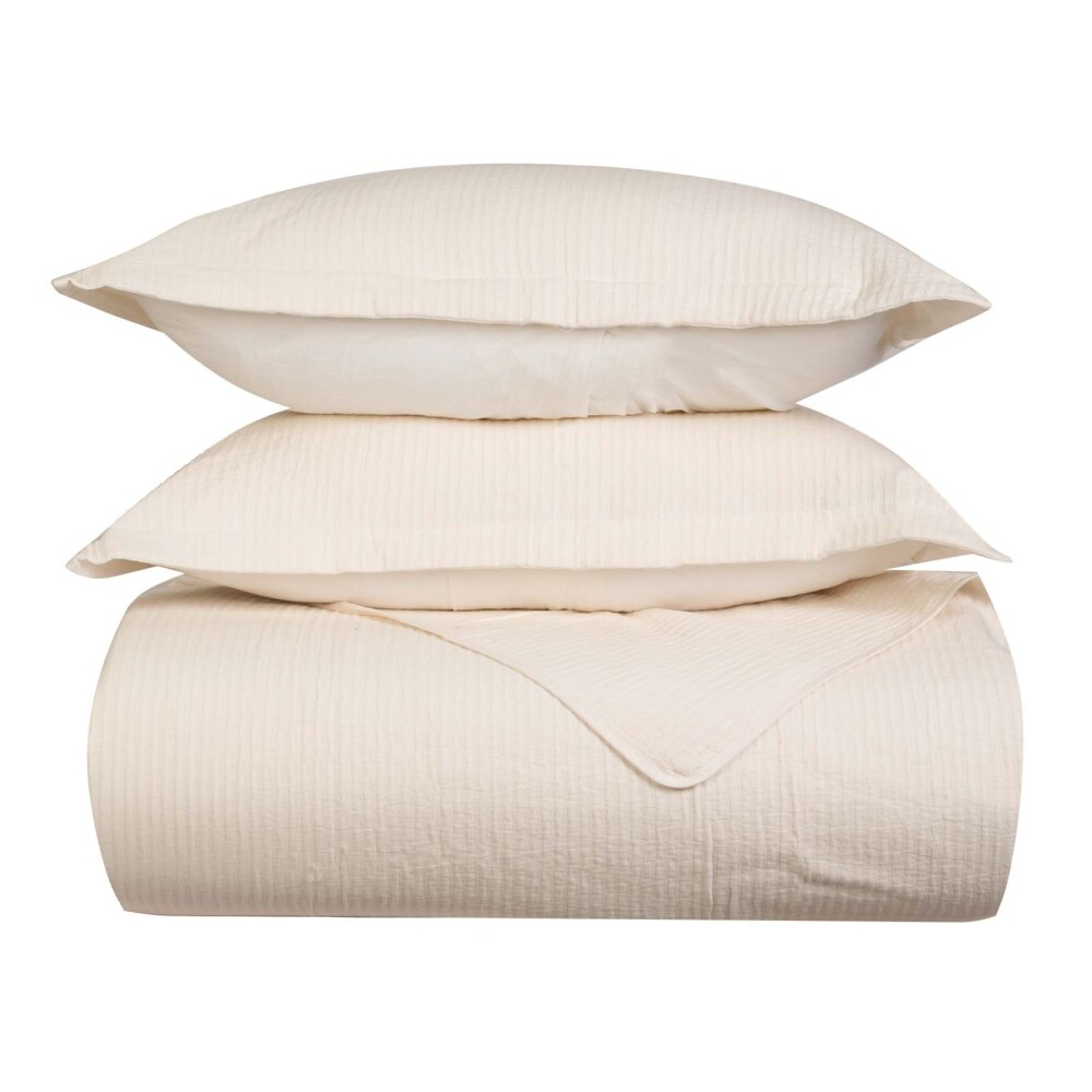 SET CUBRECAMA 2 PLAZAS ALGODON PANAL