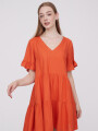 Vestido Kaleu Naranja Oscuro