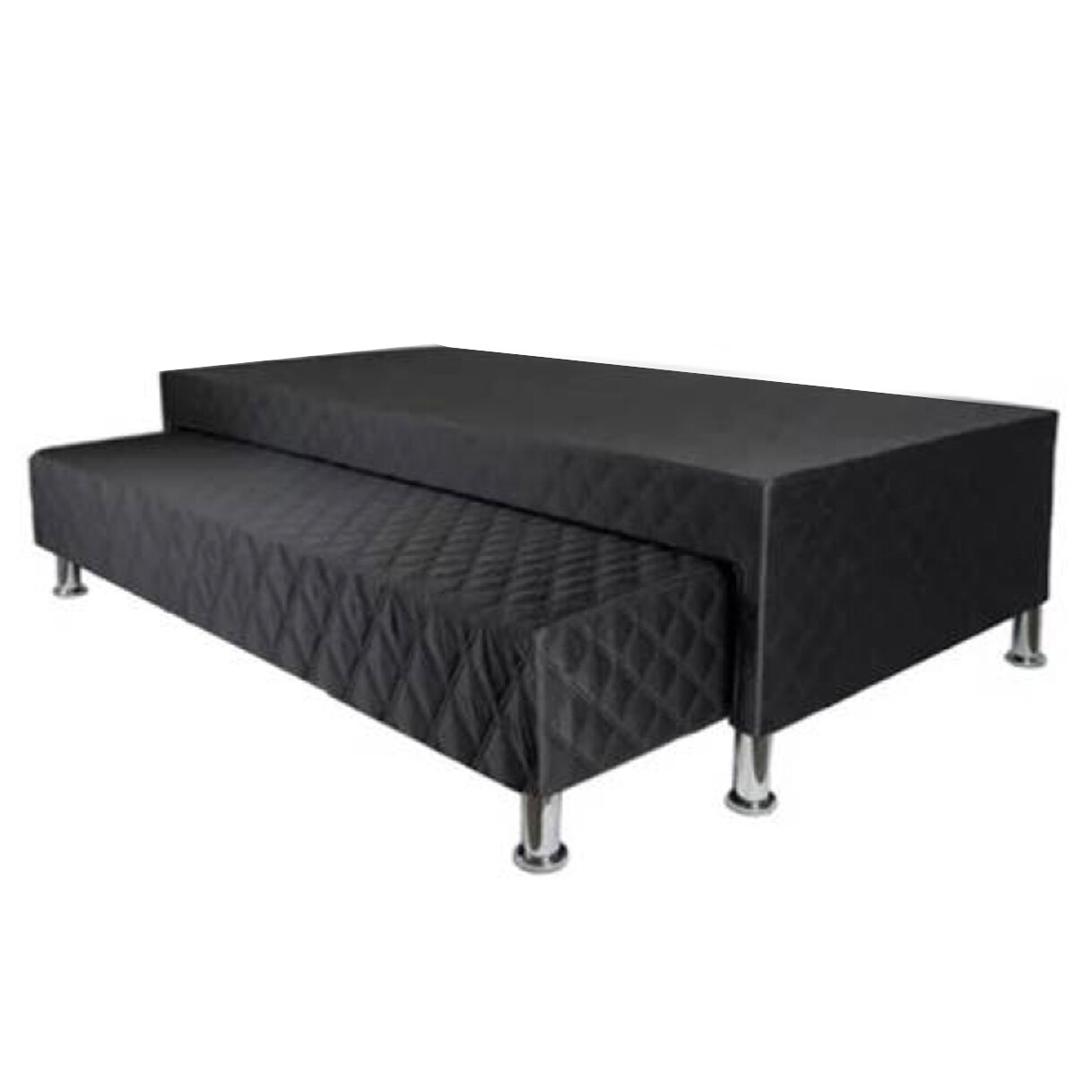 BOX - BASE - CAMA AUXILIAR - MARINERA 1 PLAZA - NEGRO 