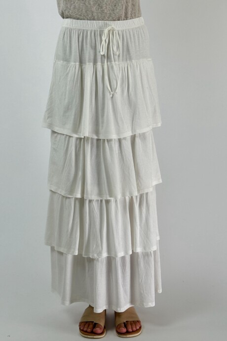 POLLERA BORACAY Blanco