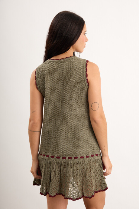 Vestido Magnolia corto Verde