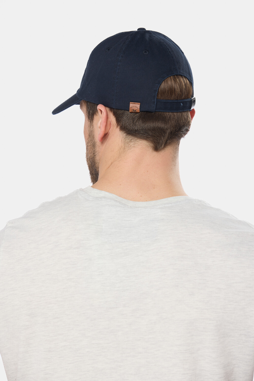 GORRO VISERA DE LONA BORDADO Azul