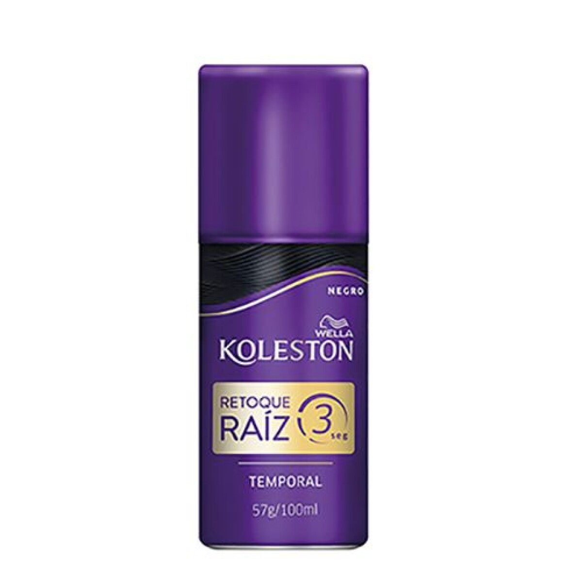 Tinta Koleston Retoque de Raíz 3 Negro Aerosol 100ml – Color Intenso