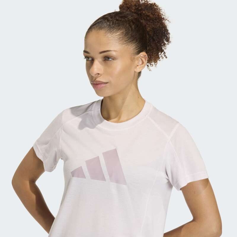 Remera Adidas Essentials Big Performance Logo Rosado