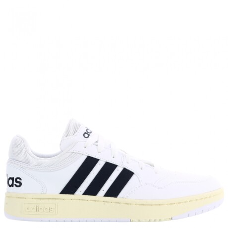 Championes de Hombre Adidas Tenis Hoops 3.0 Low Classics Blanco - Negro