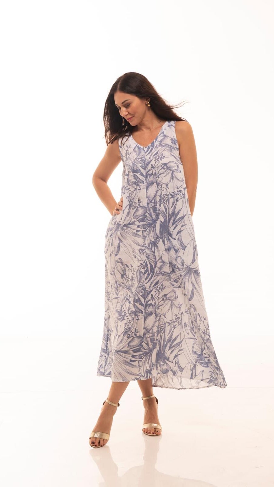 Vestido Salento Celeste