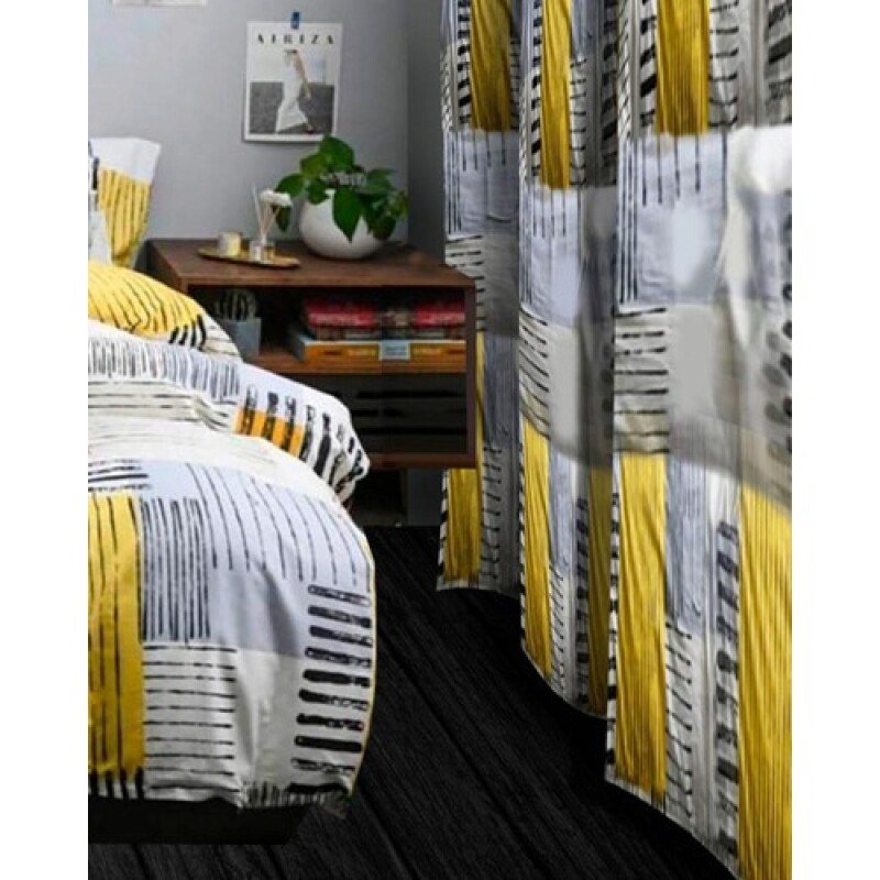 Cortina 2 paños Soñados en poliéster de varios diseños 1.50 x 2.20mts 31035