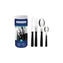 SET DE CUBIERTOS TRAMONTINA NEW KOLOR 24 PIEZAS NEGRO