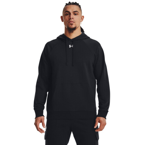 UA Rival Fleece Hoodie-YLW BLK-001