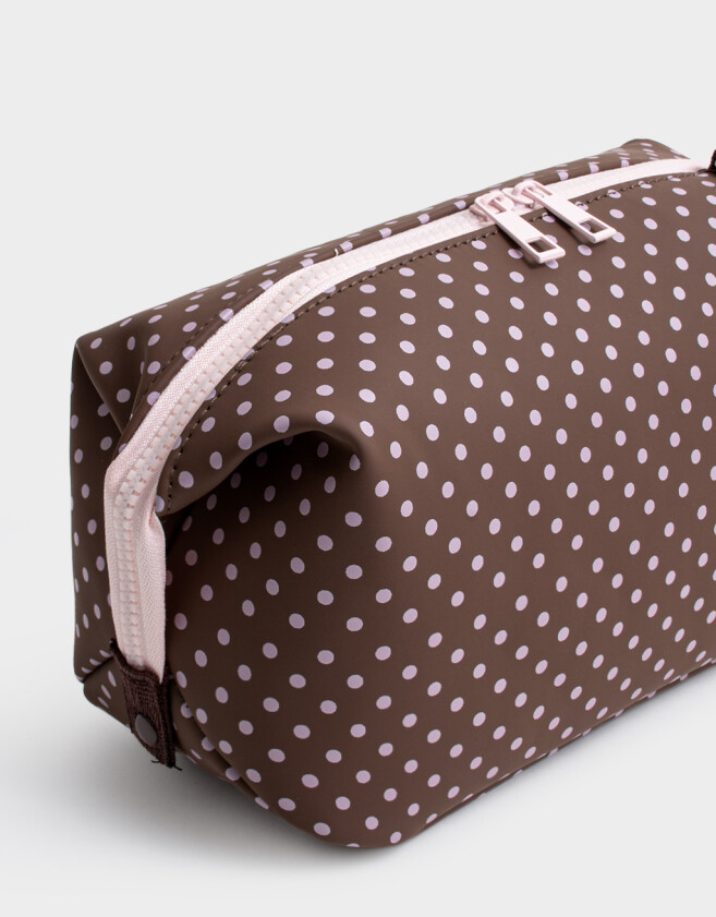 Porta Cosméticos Necessaires - Estampado Lunares