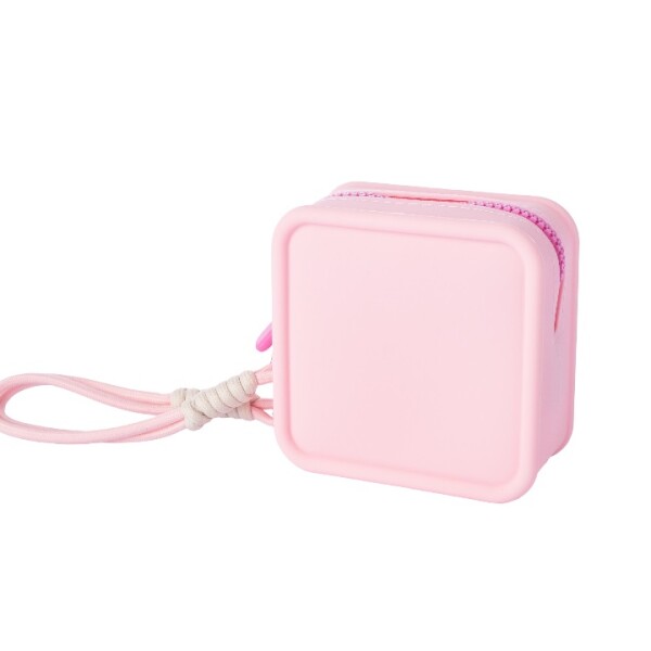Monedero silicona rosa