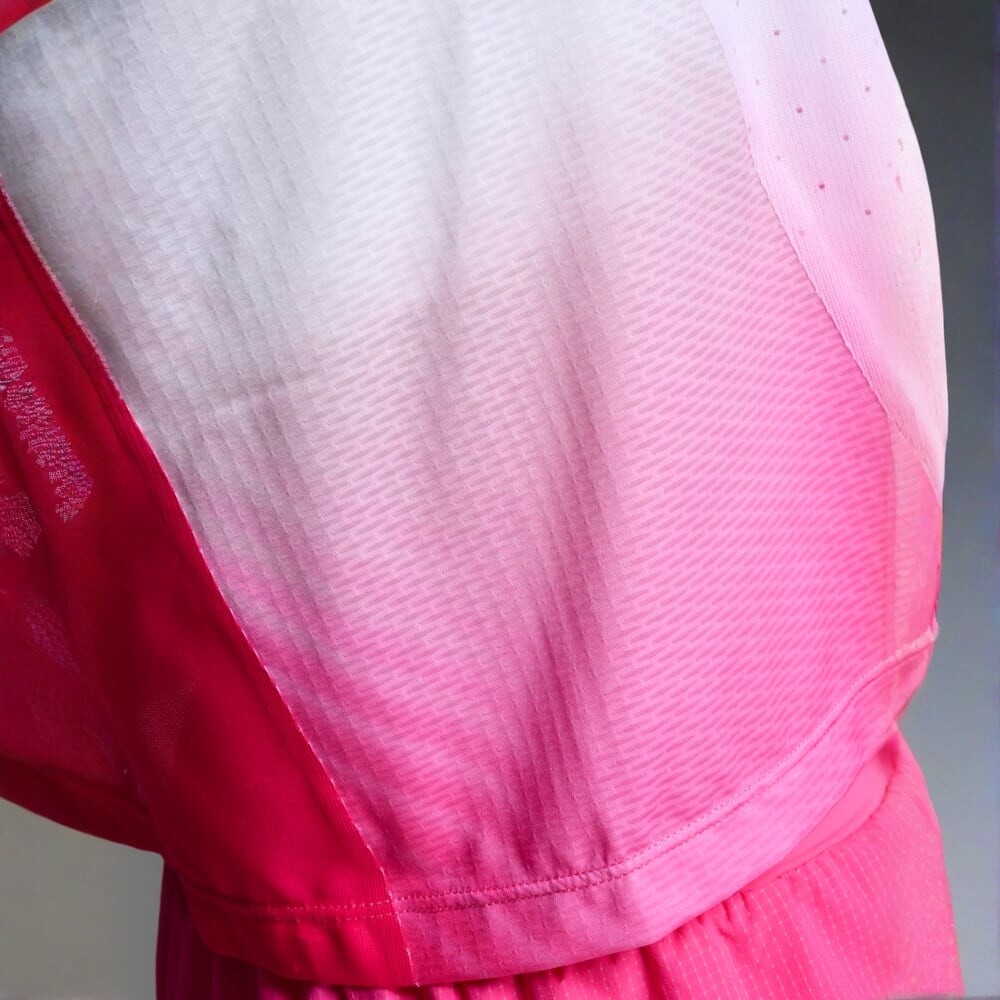 Bividi Running Light Speed React Crop Singlet Mujer Fuchsia Grad/white Reflective