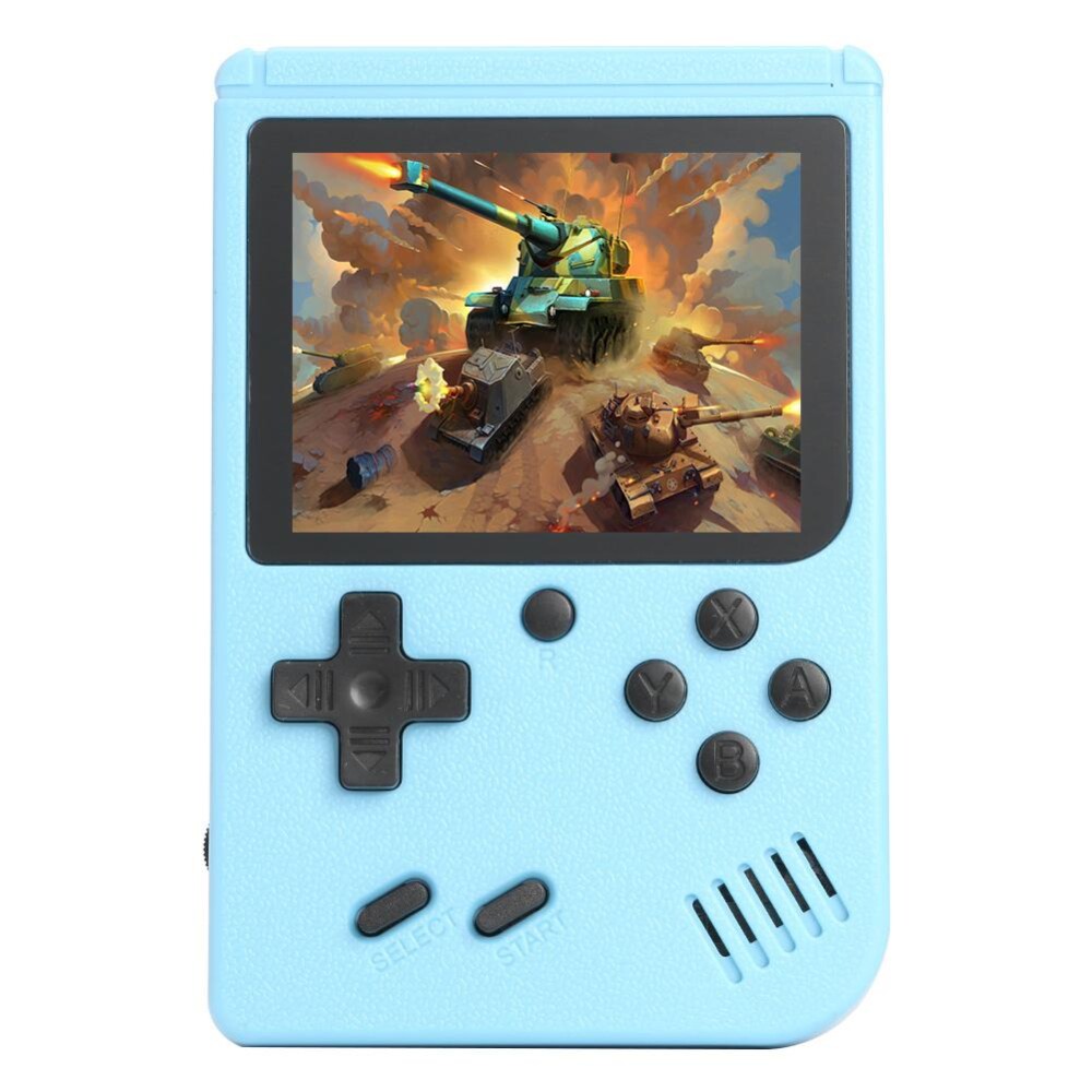 Mini Consola Portatil Para Niños Con 500 Juegos Azul