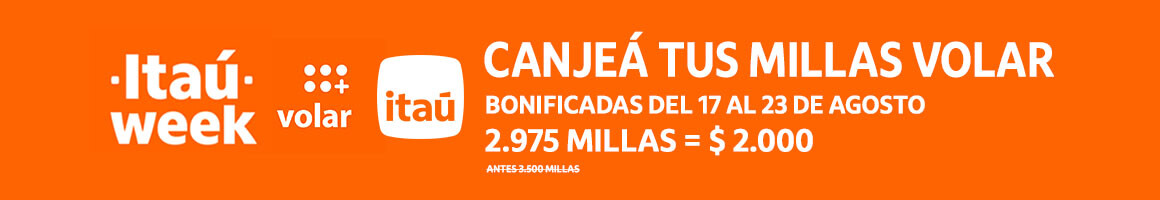 Itaú Week Millas Bonificadas