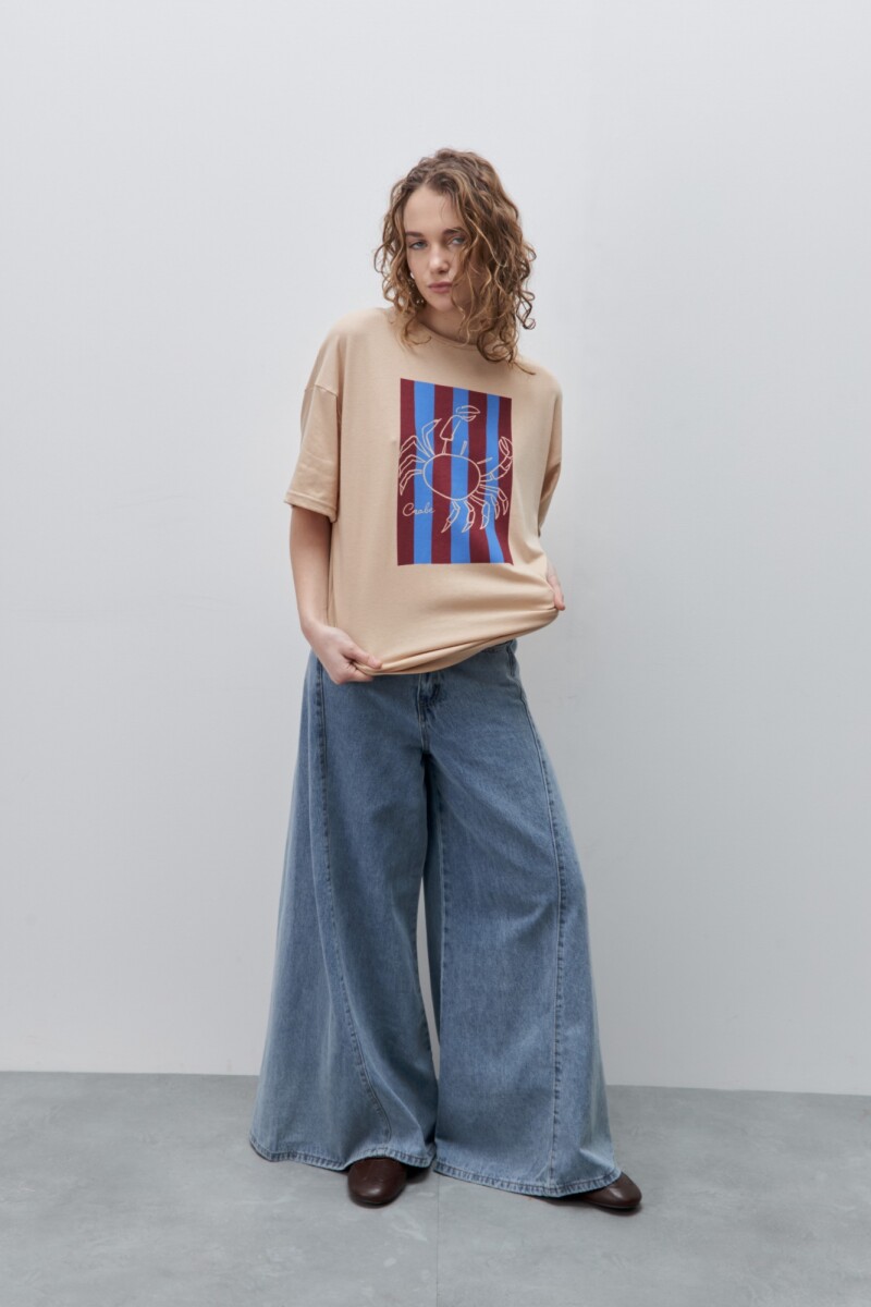 REMERA CRABY Beige