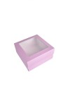 Caja 20x20x9,5 c/visor. LILA