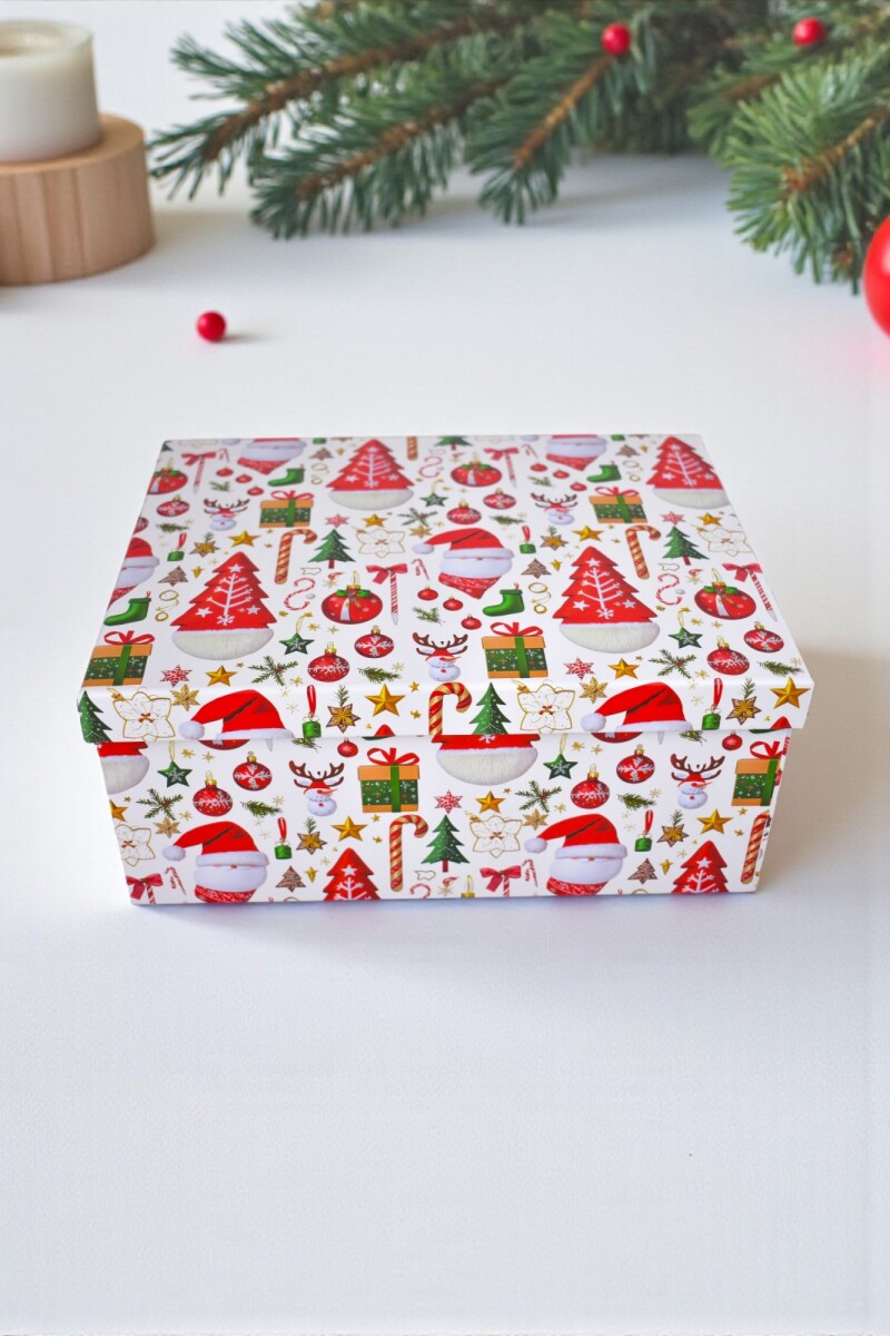 Caja Rigida Navidad 24,5 x 32x5 x 14 - Diseño 1 