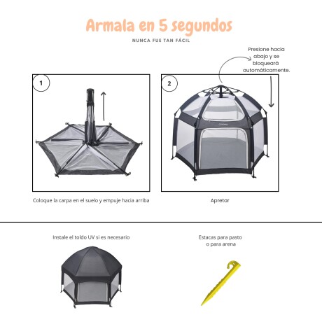 Carpa Click Con Toldo y Sistema de Apertura y Cierre en Segundos Carpa Click Con Toldo y Sistema de Apertura y Cierre en Segundos