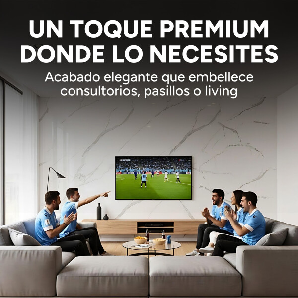 Pack x5 Placa PVC Símil Mármol 2,44x1,22m 3mm Resistente Gris Claro 1