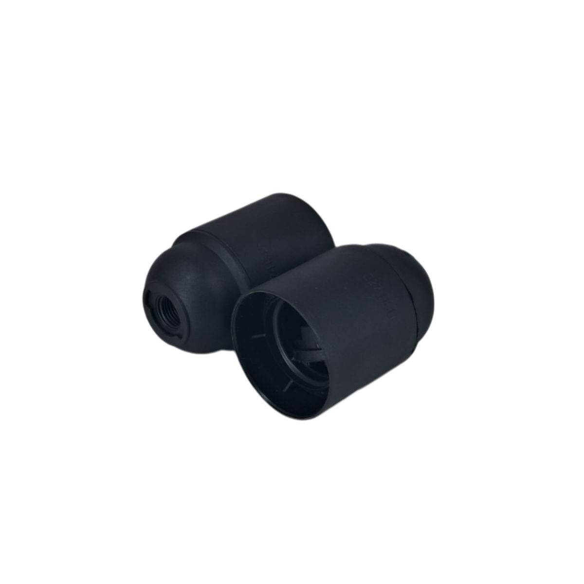 Portalampara Colgar E27 Negro 