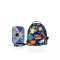 Set de mochila infantil de neopreno y cartuchera con divisiones brio set-astronauta-animales