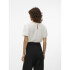 VMMENNY SS LACE TOP WVN GA SNOW WHITE