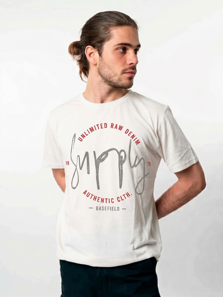 T-Shirt Print V27 - Supply White 