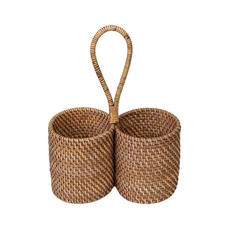 ORGANIZADOR CUBIERTOS RATTÁN RATTAN MARRON RTB 2340