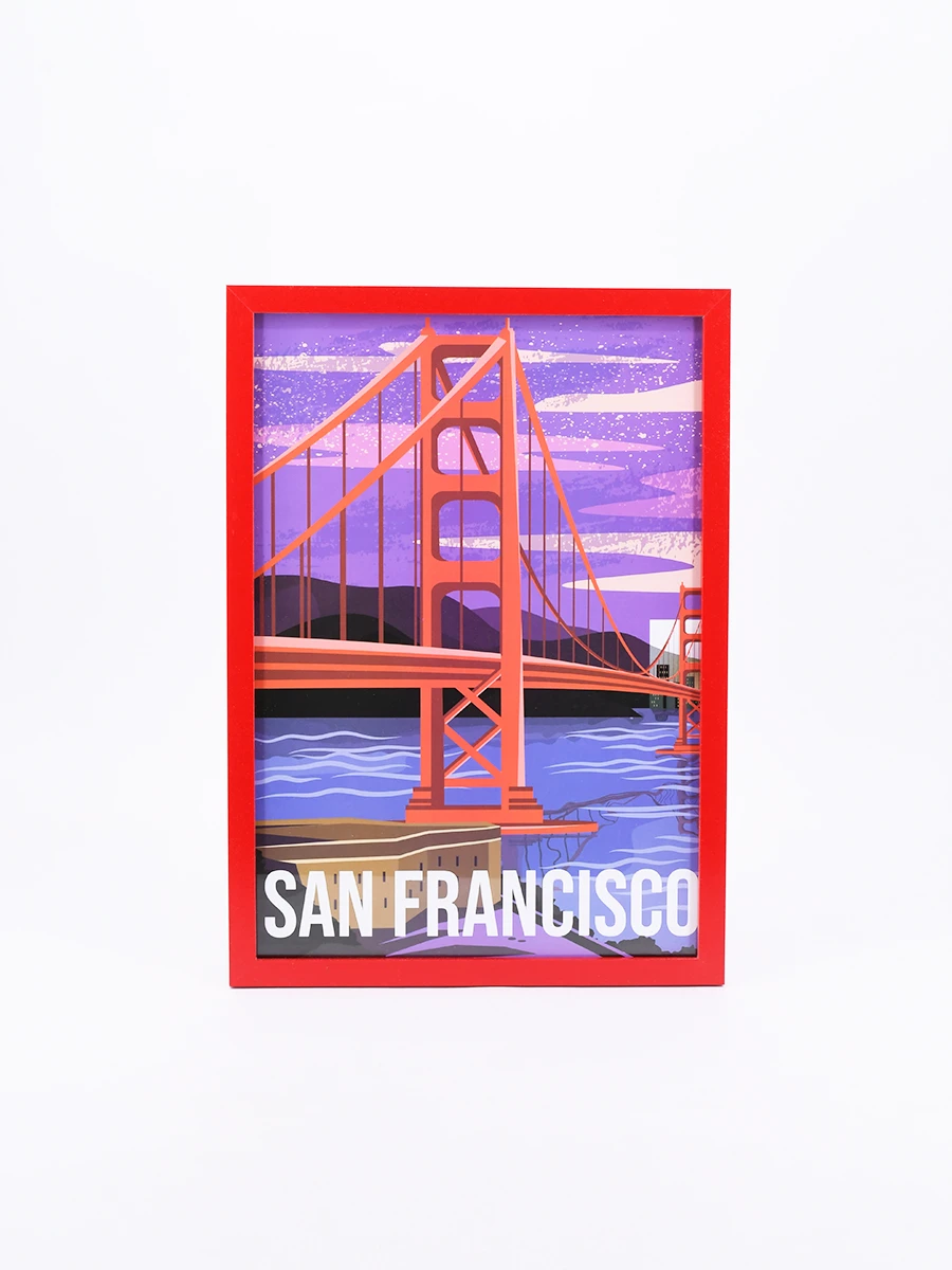 CUADRO ILUSTRACIÓN SAN FRANCISCO - ESTAMPADO 1 