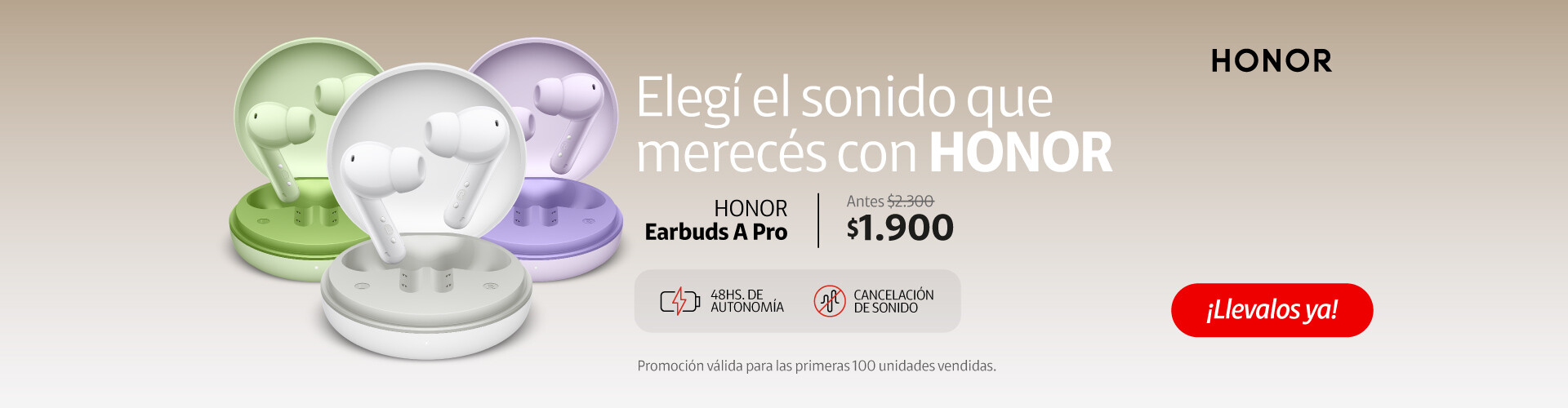 HomeSlider - Honor Earbuds A Pro