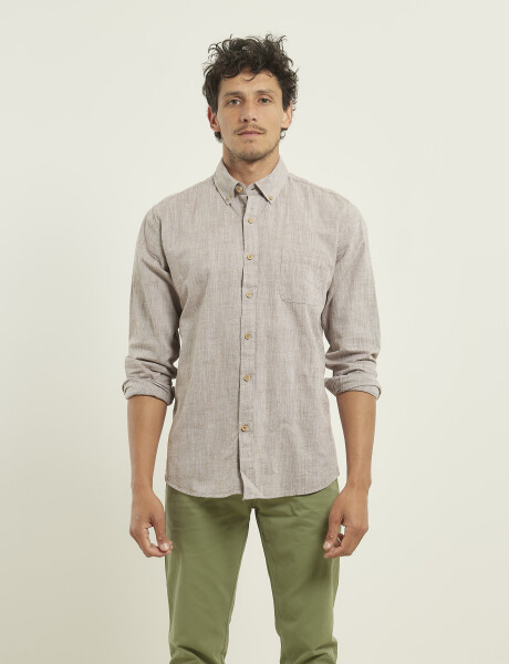 012502 CAMISA HARRINGTON LABEL Kaki