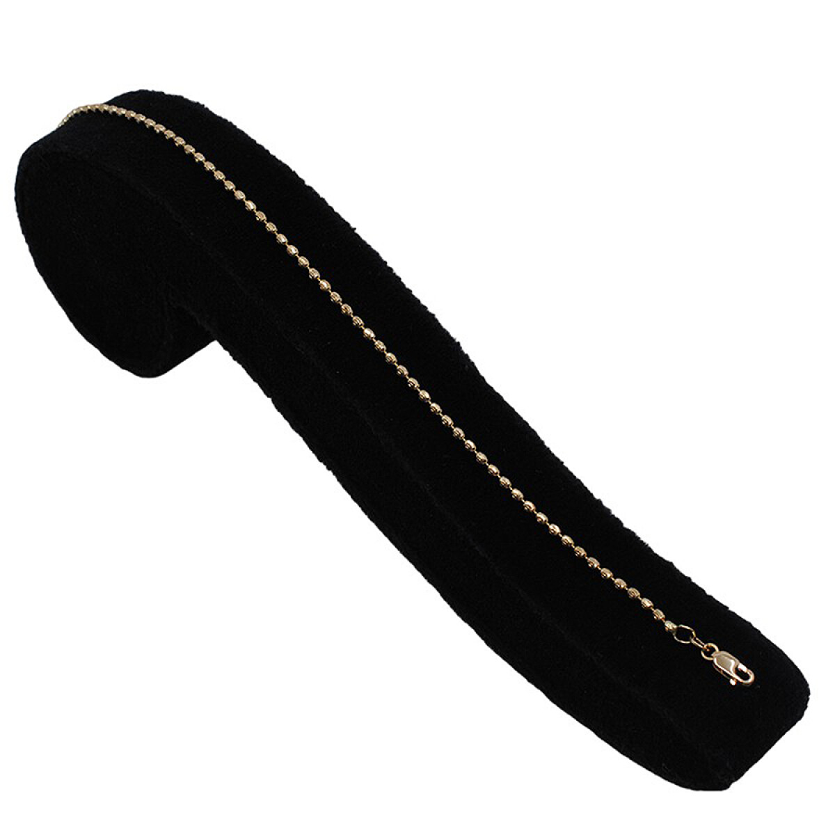Pulsera En Oro 18K Con Cuentas Ovales 