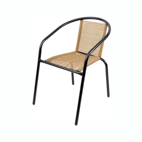 SILLA SIMIL RATTAN SC-039R NEW Silla De Jardín Símil Rattan RUSTICO SC-039R Estructura De Acero - Marrón