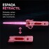 Espada Sable Retráctil con Luz RGB y Sonido Rojo 1