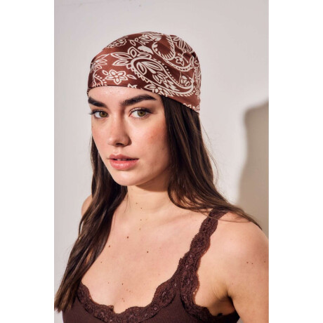 Bandana Arabescos Clásicos Chocolate