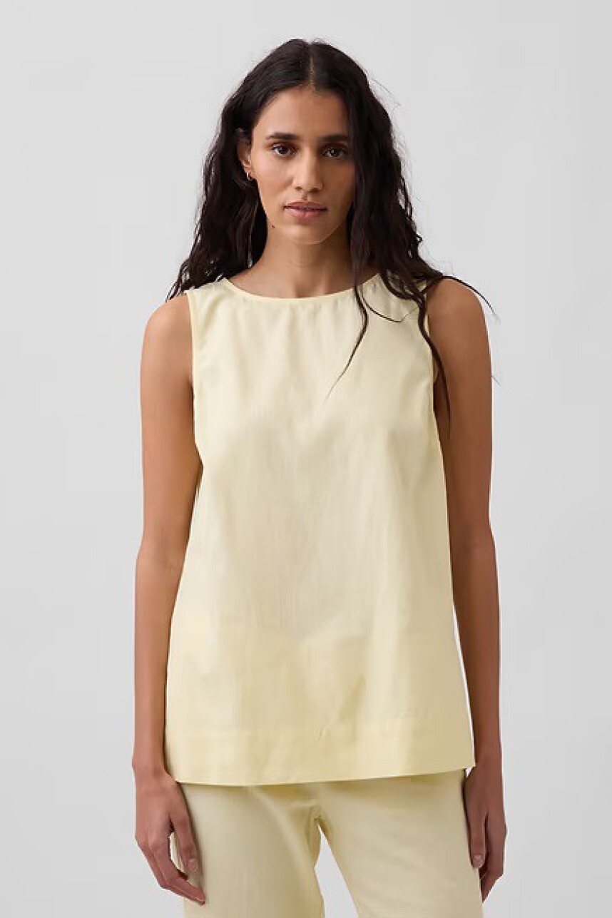 Musculosa De Lino Mujer Maize