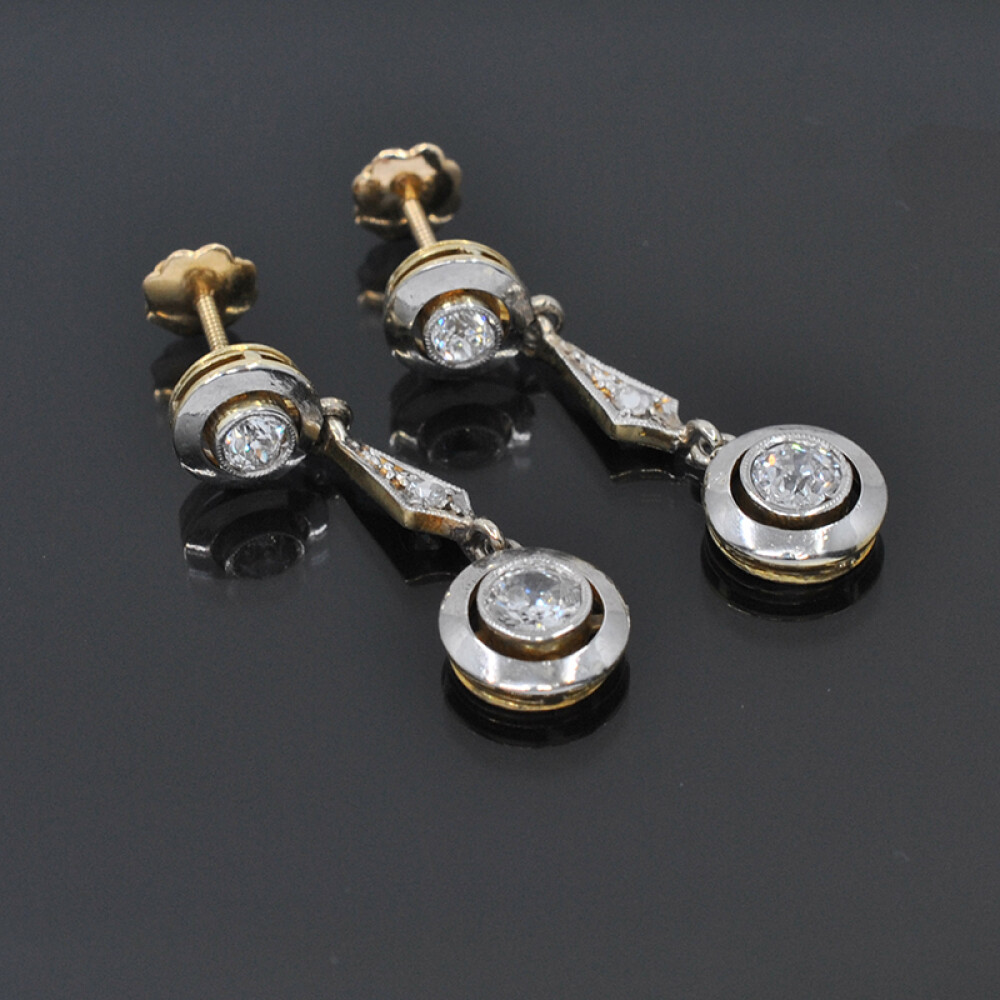 Caravanas oro 18k , brillantes, diamantes Caravanas oro 18k , brillantes, diamantes