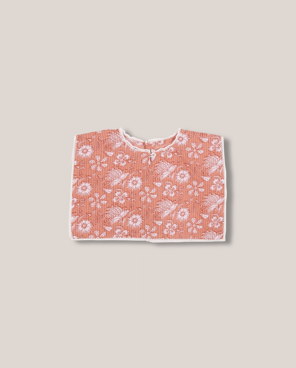 Babero Flor India - Rosa 