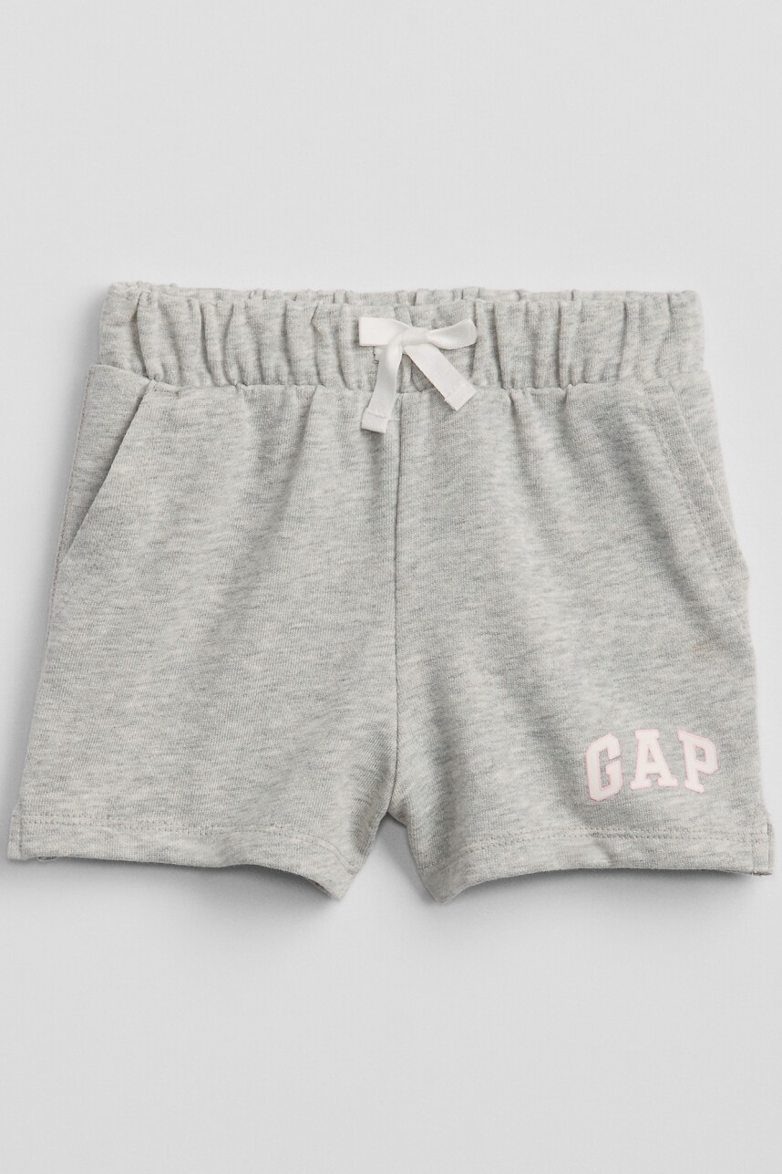 Short Deportivo Logo Gap Toddler Niña Light Heather Grey B08