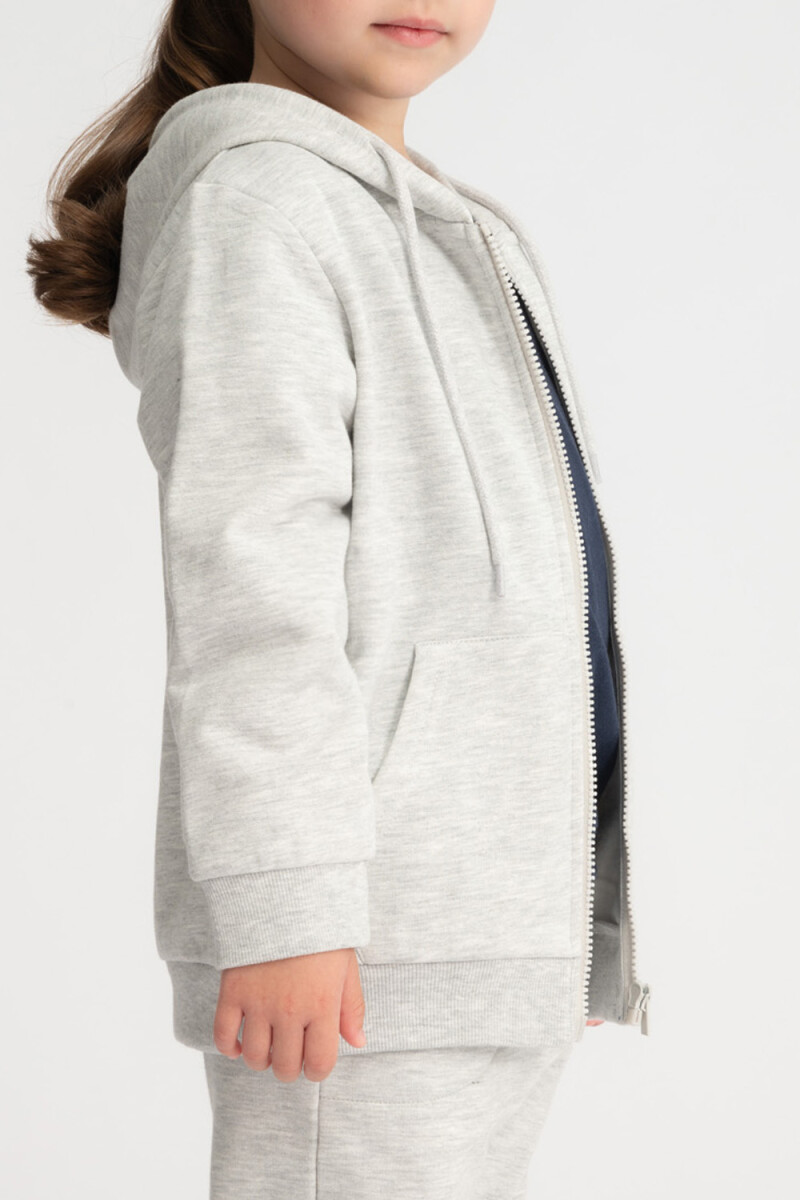 Campera deportiva Gris Melange