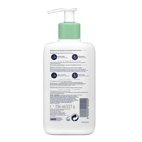 Gel limpiador espumoso de rostro y cuerpo CeraVe 236 ml Gel limpiador espumoso de rostro y cuerpo CeraVe 236 ml