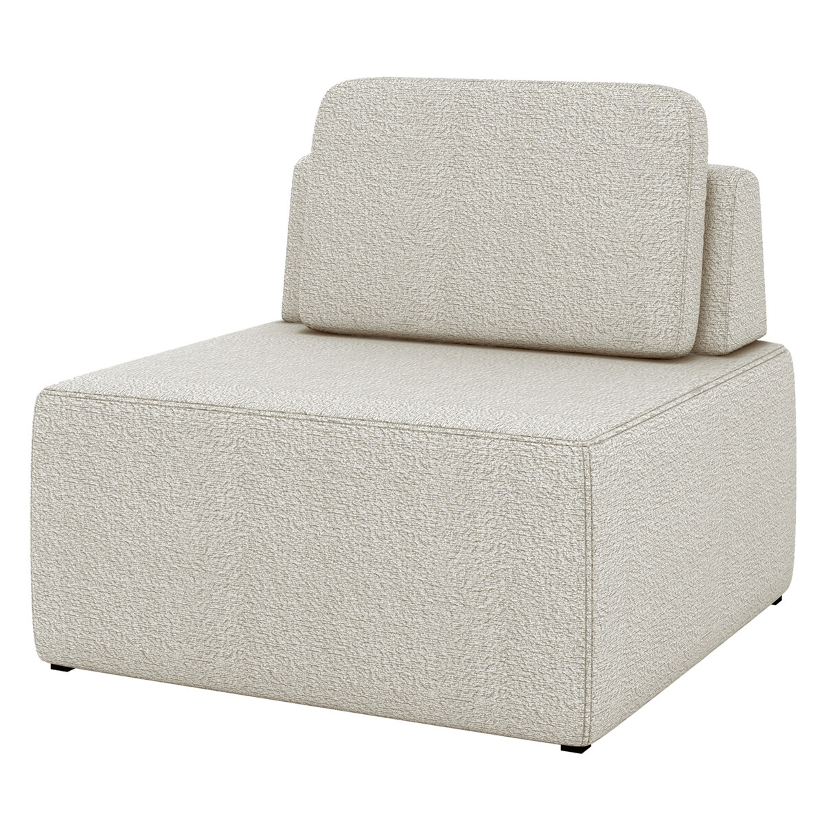 Sillón Módulo Asiento - Puff con respaldo 