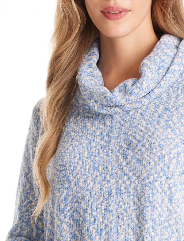 Buzo Cuello Volcado CELESTE/MULTI