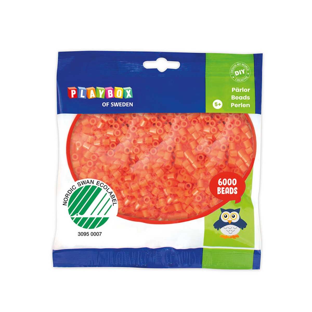 Cuentas para planchar 6.000 piezas Hama Beads Playbox - Anaranjado 