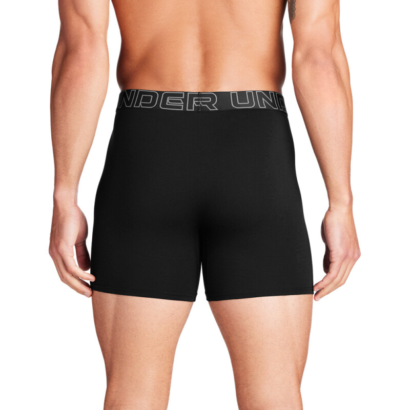 UA PERFORMANCE COTTON - SOLID 6 IN 3PK - BLU BLK-001