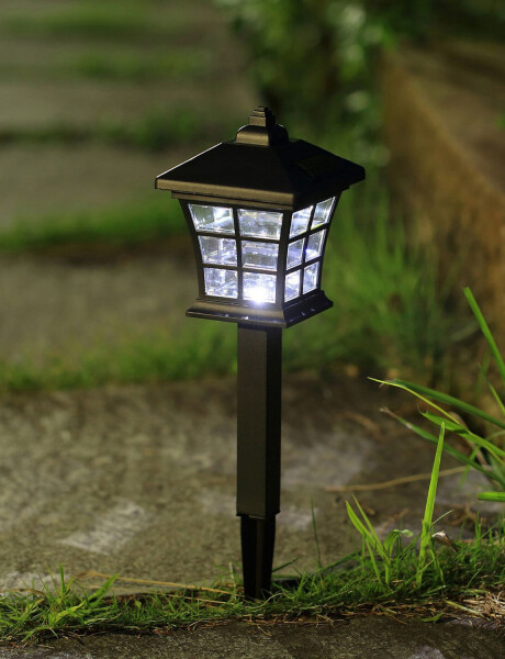 Pincho luz LED solar con estaca para jardín diseño Antique 35cm Pincho luz LED solar con estaca para jardín diseño Antique 35cm