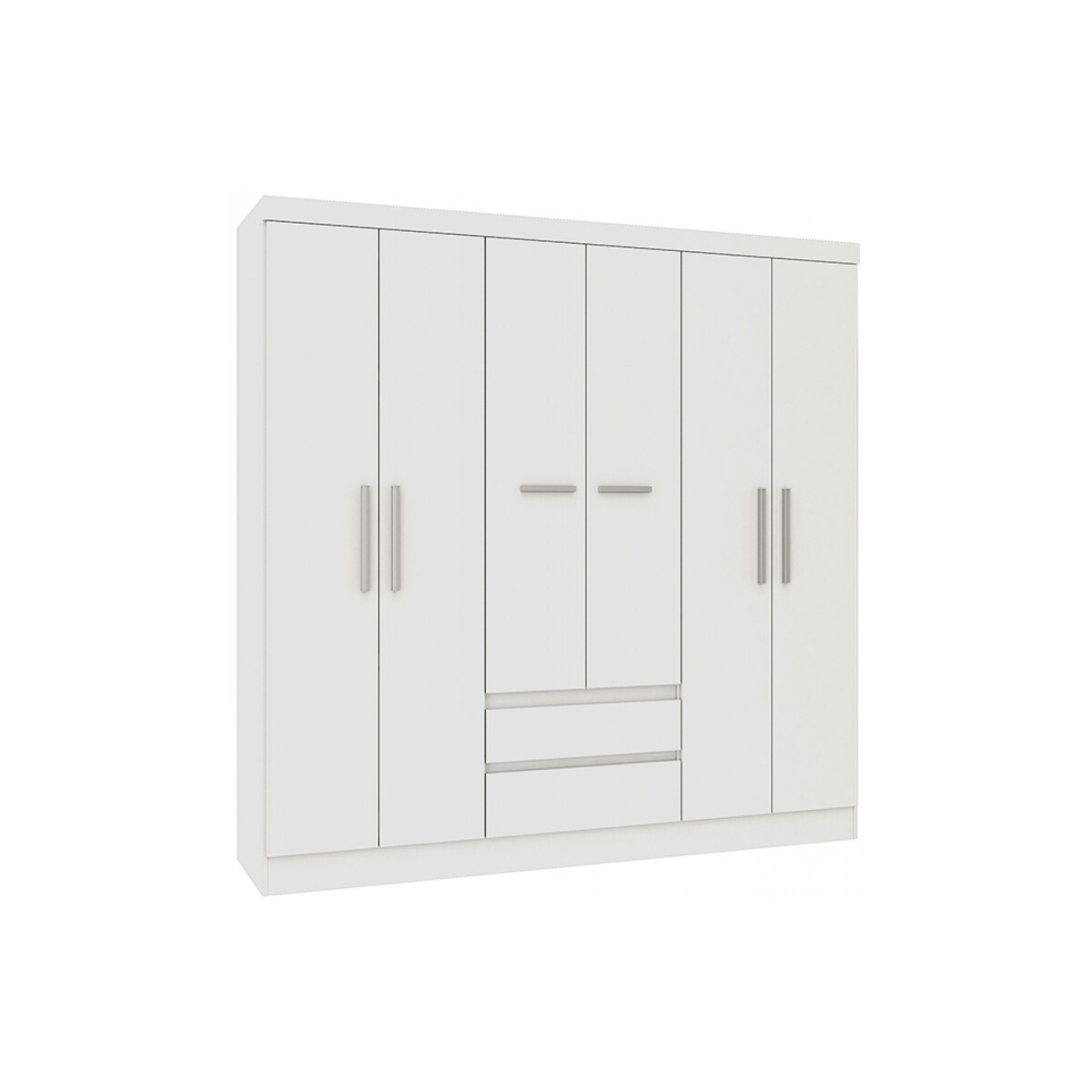 PLACARD ROPERO - 6 PUERTAS MDP BLANCO 0600R 