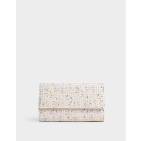 Billetera Fichero Flores Estampado Flores