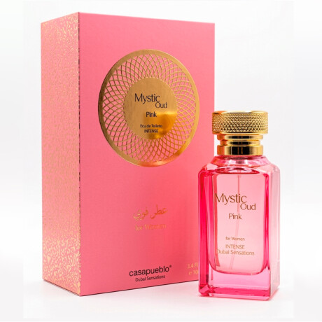 Perfume Árabe Dubai Sensations Mystic Oud Pink Women 100Ml ROSA-DORADO