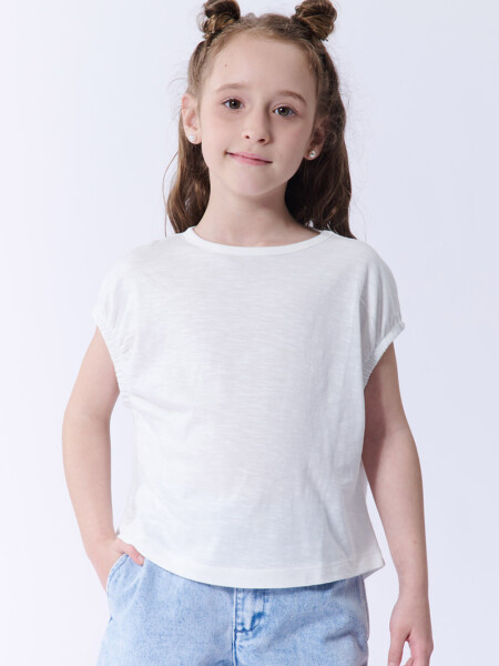 Remera crop Blanca